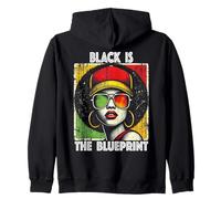 Le noir est le modèle du patrimoine africain La fierté de la femme afro Sweat à Capuche