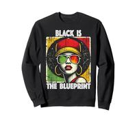 Le noir est le modèle du patrimoine africain La fierté de la femme afro Sweatshirt