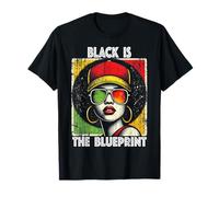 Le noir est le modèle du patrimoine africain La fierté de la femme afro T-Shirt
