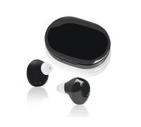 le noir - Mini prothèses auditives intra-auriculaires rechargeables par USB, 1 paire, perte auditive Invisible, amplificateur de sons de tons ajustables, ITE pour personnes âgées et sourdes