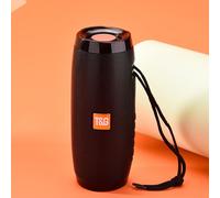 le noir - parleur Portable TG157, compatible Bluetooth, colonne, Radio FM, basse, stéréo, étanche, avec lumières LED, Microphone Audio