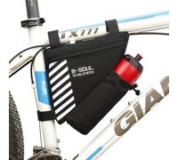 Le Noir - Pochette De Vélo Triangulaire Étanche, Pochette Pour Bouteille D'eau, Sacs De Cadre Avant De Bicyclette, Pochette De Selle, Accessoires De Cyclisme Vtt Rr7349