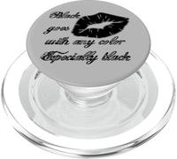 Le Noir va avec n'importe Quelle Couleur, en Particulier l'humour Gothique Noir PopSockets PopGrip pour MagSafe