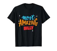 Le nom Billy Le Plus Incroyable Qui Dit drôle Billy T-Shirt Graphique avec Valeur, Homme, Noir, S