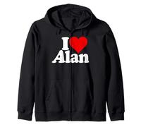 Le NOM D'ALAN I Love Heart sur Un T-Shirt Sweat à Capuche