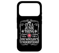 Le nom de Junie est Un Truc Que tu ne comprendrais Pas Coque pour iPhone 17 Pro