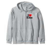 Le NOM D'ELSA I Love Heart sur Un T-Shirt Sweat à Capuche