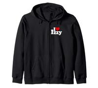 Le NOM D'IZZY Isabel I Love Heart sur Un T-Shirt Sweat à Capuche