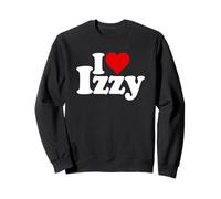 Le NOM D'IZZY Isabel I Love Heart sur Un T-Shirt Sweatshirt