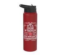 Le nom d'Omar est un nom d'Omar que vous ne comprendriez pas Stainless Steel Insulated Water Bottle