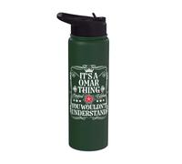 Le nom d'Omar est un nom d'Omar que vous ne comprendriez pas Stainless Steel Insulated Water Bottle