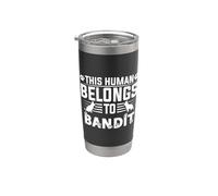 Le nom du chien Bandit Cadeau appartient au bandit de chien Gobelet isotherme en acier inoxydable double paroi