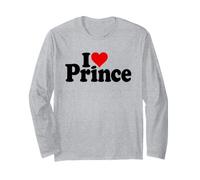 Le NOM ET Le SURNOM DE I Love Heart Prince sur Un T-Shirt Manche Longue