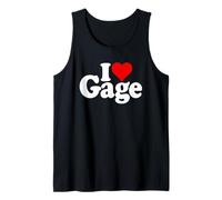 Le NOM I Love Heart GAGE sur Un T-Shirt Débardeur