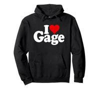 Le NOM I Love Heart GAGE sur Un T-Shirt Sweat à Capuche