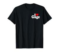Le NOM I Love Heart GAGE sur Un T-Shirt T-Shirt