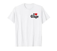 Le NOM I Love Heart GAGE sur Un T-Shirt T-Shirt