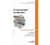 Le Nom Propre En Discours