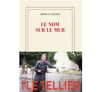 Le nom sur le mur - Hervé Le Tellier - Gallimard - broché - Roman