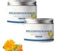 Le nouveau baume à l'immortelle 2025, un baume apaisant à l'extrait d'immortelle, réduit efficacement les gonflements et les rougeurs des jambes.