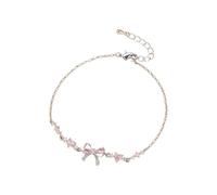 Le nouveau bracelet en zircon en forme de cœur pour femme dispose d'un design tendance. Ce bracelet est mignon et doux pour filles avec des perles, taille unique, Cuivre, Pas de gemme