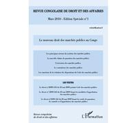 Collectif – Le nouveau droit des marchés publics au Congo – Revue congolaise n°1 – Broché(mars 2010)