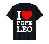 Le Nouveau Pape Léon XIV J'aime Le Pape Léon I (cœur) Pape Léon T-Shirt Graphique avec Valeur