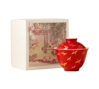 Le nuage en céramique de 135 ml ne peut couvrir qu'un bol pour un service à thé personnel spécial pour femme - Nuage [boîte]