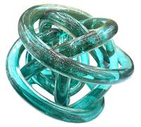 Le nœud d'amour bleu clair pailleté diamètre 14