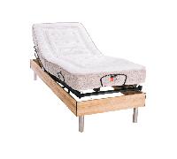 Le Nuit Paisible - 80x200, Bois, Le Rêve Idéal - Matelas Hybride Ressorts