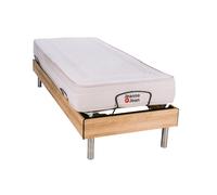 Le Nuit Paisible Duo - Bois, 90x200, Le Rêve Ergo - Matelas Mémoire de forme