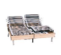 Le Nuit Paisible Duo - Bois, Sans matelas, Sans tête de lit, 2x80x200