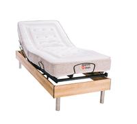 Le Nuit Technique - 80x200, Bois, Le Rêve Idéal - Matelas Hybride Ressorts