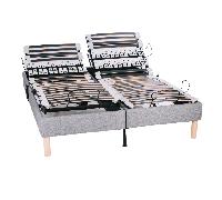 Le Nuit Technique - Sans matelas, Sans tête de lit, Tapissier, 2x90x200