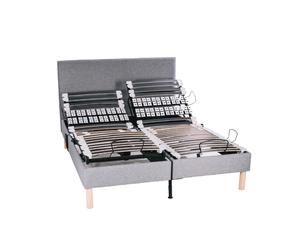 Le Nuit Technique - Sans matelas, Tissu, 2x80x200, Tête de lit - Tapissier