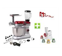 Le Pack Robot Pétrin Pâtisser Multifonctions Kitchen Mix KM284MEX Professional - Kit Tranchoir-Râpe + Magic Hachoir Multi Express