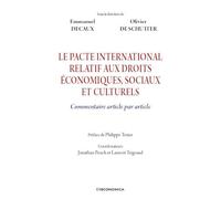 Le pacte international relatif aux droits économiques, sociaux et culturels