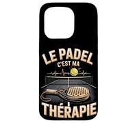 Le Padel C'est Ma Thérapie Joueur Passion Padel Coque pour iPhone 15 Pro