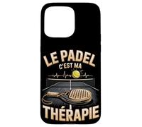 Le Padel C'est Ma Thérapie Joueur Passion Padel Coque pour iPhone 15 Pro Max