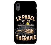 Le Padel C'est Ma Thérapie Joueur Passion Padel Coque pour iPhone XR