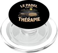 Le Padel C'est Ma Thérapie Joueur Passion Padel PopSockets PopGrip pour MagSafe