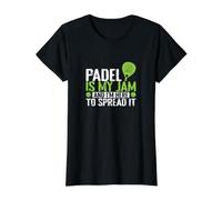 Le Padel est Mon Jam T-Shirt Graphique avec Valeur, Femme, Noir, L