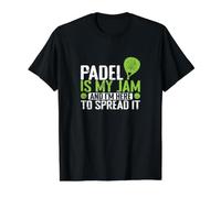 Le Padel est Mon Jam T-Shirt Graphique avec Valeur, Homme, Noir, S