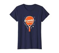 Le Padel m'a sauvÈ - Citation Humoristique T-Shirt, Femme, Bleu Marine, 3XL