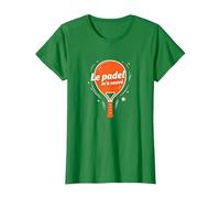 Le Padel m'a sauvÈ - Citation Humoristique T-Shirt, Femme, Vert Kelly, M