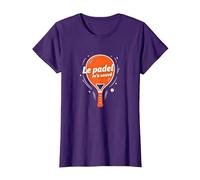 Le Padel m'a sauvÈ - Citation Humoristique T-Shirt, Femme, Violet, XL