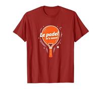 Le Padel m'a sauvÈ - Citation Humoristique T-Shirt, Homme, Canneberge, XL