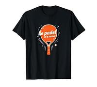 Le Padel m'a sauvÈ - Citation Humoristique T-Shirt, Homme, Noir, L