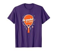 Le Padel m'a sauvÈ - Citation Humoristique T-Shirt, Homme, Violet, M