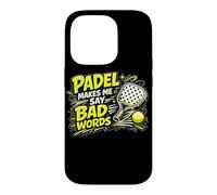 Le Padel Me Fait Dire des Gros Mots - Padel Marrant Coque pour iPhone 14 Pro